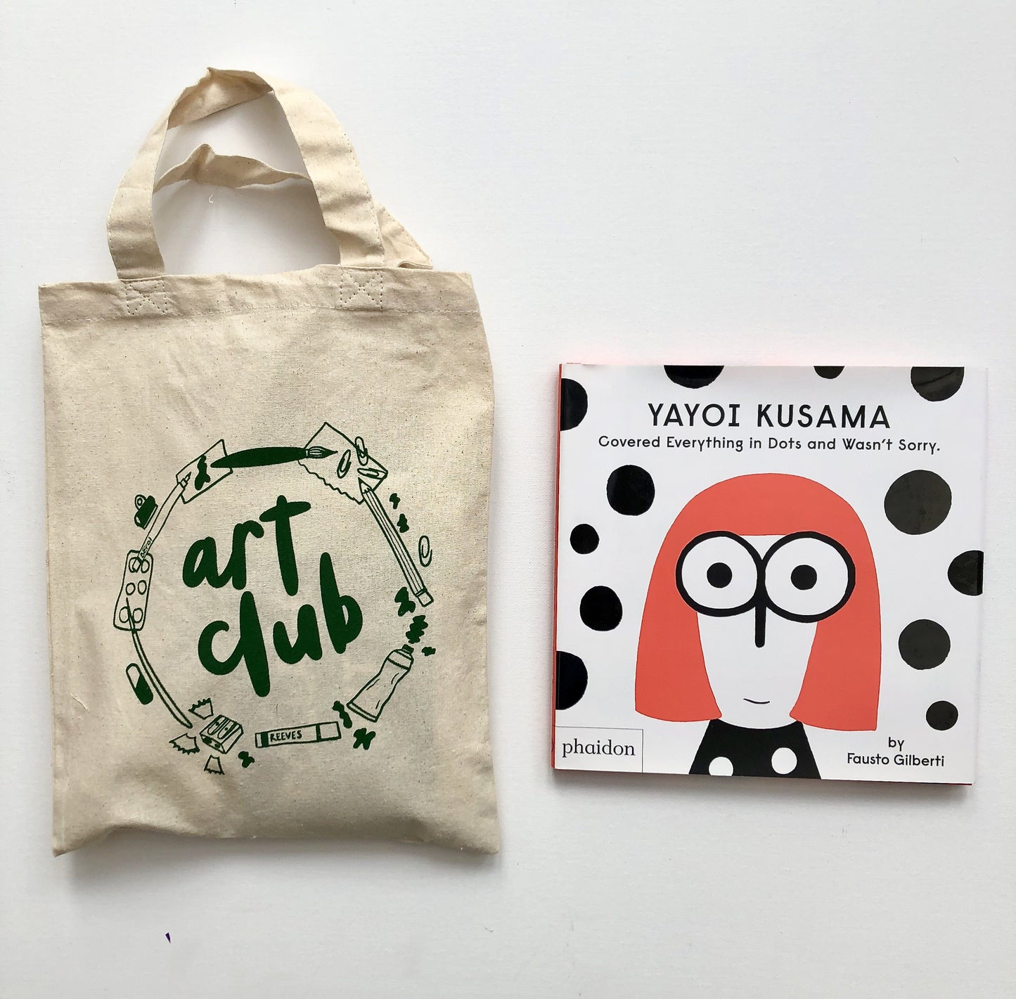 Collage Creative Kit and Yayoi Kusama Book Bundle Make and Wonder 