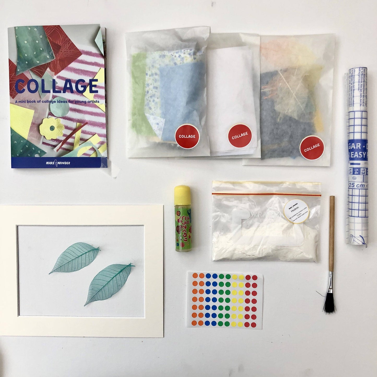 Collage Creative Kit + KItpas Crayons Bundle Make and Wonder 