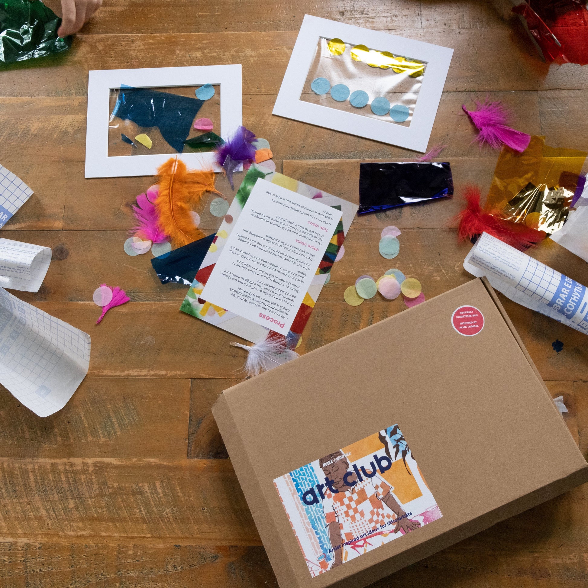 The Abstract Christmas Box art box Make and Wonder 